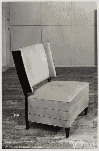 Image for VI Triennale - Mostra dell'arredamento - Stanza di soggiorno di Antonio Cassi-Ramelli e Paolo Buffa - Poltrona