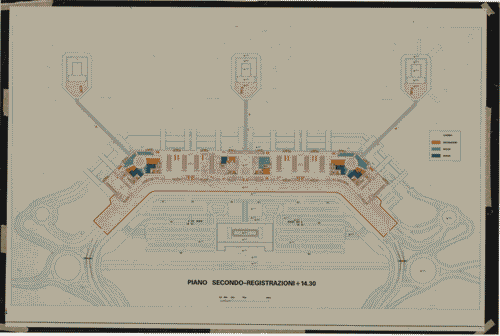 Image for La città temporanea - Aeroporti - Pianta secondo piano-registrazioni dell'aeroporto di Malpensa 2000