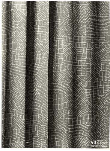 Image for VII Triennale - Mostra dei tessuti e dei ricami - Sala dell'Ital-Viscosa - Tessuto di Enrico Ciuti