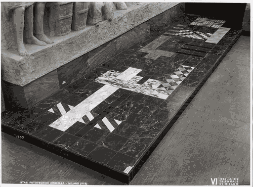 Image for VI Triennale - Mostra delle Scuole d'arte - Istituti e Scuole d'arte dello Stato - Podio a intarsio di marmi policromi