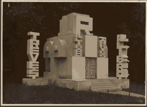 Image for III Biennale - Giardino - Padiglione del libro Treves e Bestetti Tumminelli - Fortunato Depero