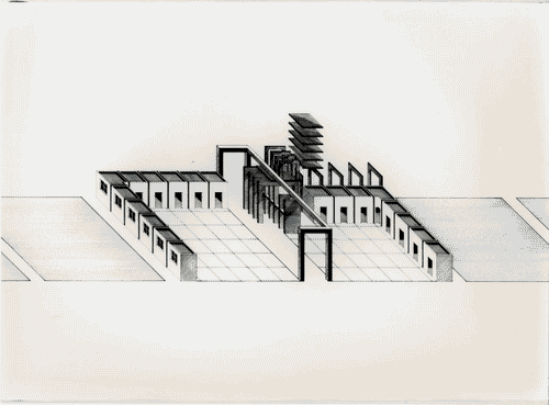 Image for XVI Triennale - Terzo ciclo - La sistemazione del design - L'interno dopo la forma dell'utile (concorso) - Disegno di Antonello Serpi