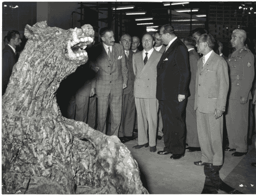 Image for X Triennale - Visita del Presidente del Consiglio dei Ministri, on. Mario Scelba - Ivan Matteo Lombardo - Ugo Zanchetta - Virgilio Ferrari