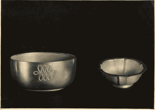 Image for V Triennale - Arti decorative e industriali - Cristalli-metalli-illuminazione - Ciotole in argento di Luigi Genazzi