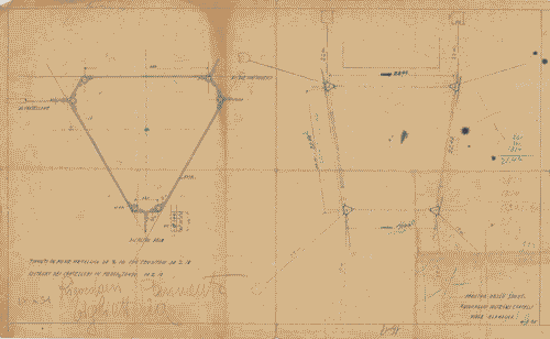 Image for Forme e colore nello sport. Dettaglio ancoraggio sostegni cartelli. Annotazioni manoscritte