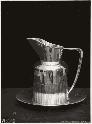 Image for VI Triennale - Sezione dell'E.N.A.P.I. - Argenterie - Caraffa con piatto d'argento