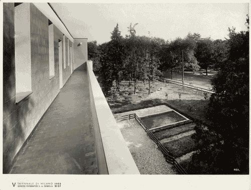 Image for V Triennale - Mostra dell'abitazione - Gruppo di elementi di case popolari di Enrico Griffini e Piero Bottoni - Ballatoio