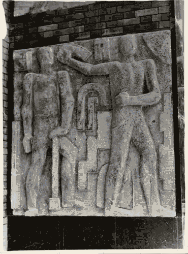 Image for Padiglioni nel parco Sempione - Padiglione della stampa - Bassorilievo di Leone Lodi per l'ingresso del padiglione della stampa