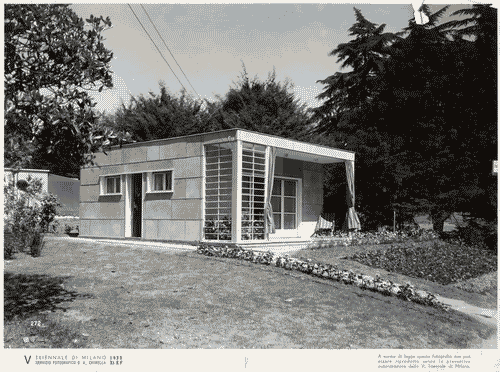 Image for V Triennale - Mostra dell'abitazione - Gruppo di cinque case per vacanze - Casa di vacanza sul lago o al mare di Eugenio Faludi