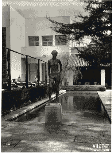 Image for VII Triennale - Sezione del giardino - Terza zona - Bronzo "nuda stante" di Giannetto Mannucci