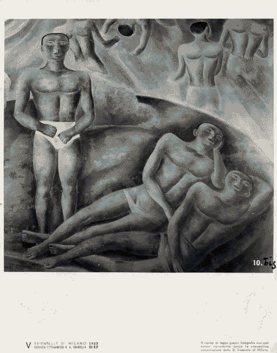 Image for V Triennale - Pittura murale e scultura decorativa - Galleria delle pitture - Pittura murale "figure d'estate" di Cristoforo De Amicis