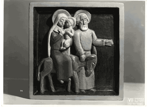 Image for VII Triennale - Sezione dell'Ungheria - Ceramica "La fuga in Egitto" di Stefano Gador