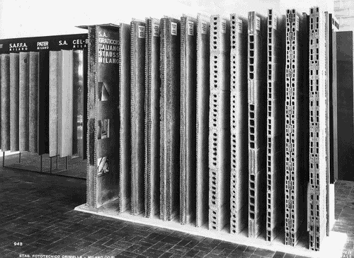 Image for VI Triennale - Padiglione nel parco Sempione. Sistemi costruttivi e materiali edilizi - Sezione delle chiusure esterne