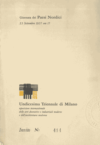 Image for Invito a quattro facciate alla Giornata dei Paesi Nordici, con allegato biglietto