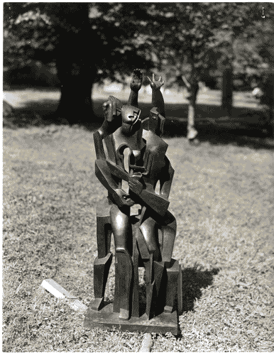 Image for XI Triennale - Parco Sempione - Mostra internazionale di scultura nel parco Sempione - Scultura "Le rétour de l'énfant prodigue" - Ossip Zadkine