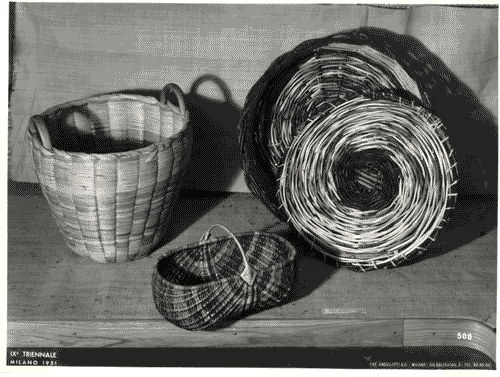 Image for IX Triennale - Paglia, giunco, vimini - Cesti e vassoi in vimini