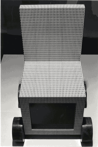 Image for XVI Triennale - Terzo ciclo - Lo spazio audiovisivo - Lo spazio scenografico della televisione italiana - Installazione "Bianco e nero" di Franco Summa nel settore Analisi e decodificazione