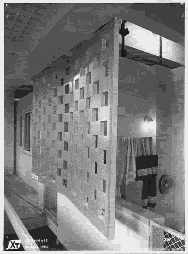 Image for X Triennale - Mostra della casa - Alloggio INCIS A - Esterno della cucina- Piero Bottoni - Leonardo Fiori - Augusto Piccoli