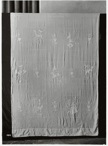 Image for V Triennale - Arti decorative e industriali - Tessuti-pizzi-ricami - Tendain ètamine ricamato