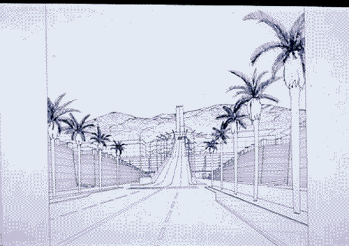 Image for Le città immaginate - Nove progetti per nove città. Sezione progettuale - Palermo (Nove progetti per l'architettura della circonvallazione) - Prospettiva del progetto di Rodolfo Machado e Jorge Silvetti