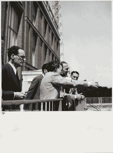 Image for VI Triennale - Visita del ministro della Cultura Popolare, Dino Alfieri - Giulio Barella - Marcello Torsiello - Carlo Alberto Felice