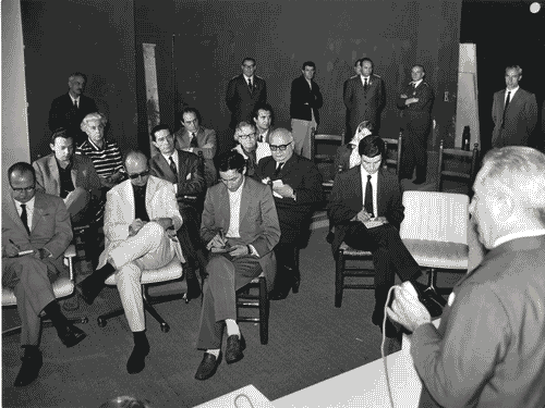 Image for XIV Triennale - Occupazione della Triennale - Conferenza stampa dopo l'occupazione - Gentili, Dino