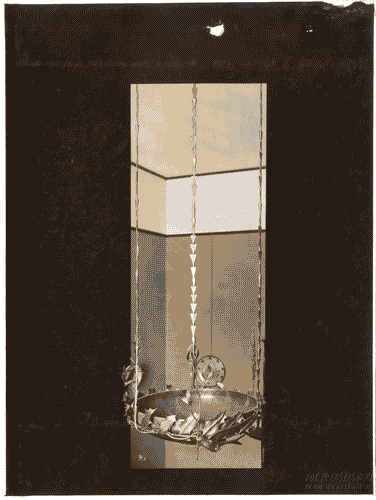 Image for II Biennale - Sezione romagnola - Lampada in ferro battuto della sala da pranzo di Giovanni Guerrini