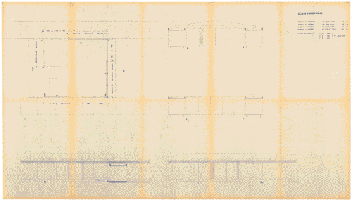 Image for Mostra internazionale dell'abitazione. Alloggio tedesco. Indicazione materiali di costruzione