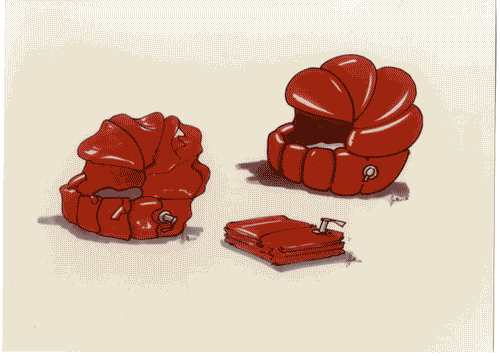 Image for XVII Triennale - Le città del mondo e il futuro delle metropoli - Sezione Design (i comportamenti negli spazi pubblici, semipubblici e privati) - Casco pneumatico tascabile per motocicli di Giovanna Giannattasio