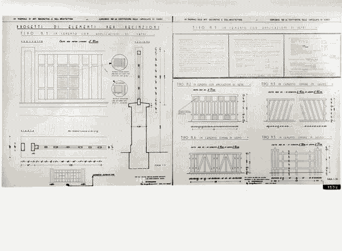 Image for VII Triennale - Mostra dell'architettura - Sezione 6°. L'autarchia nella costruzione - Progetto per il concorso per la sostituzione delle cancellate di ferro