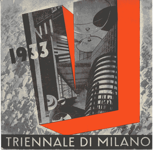 Image for Opuscolo "V Triennale di Milano 1933", 32 pagine illustrate in bianco e nero, coperina con fotomontaggio di Giacinto Mondaini