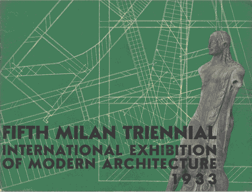 Image for Opuscolo "Fifth Triennale di Milano" (V Triennale di Milano. Esposizione Internazionale d'Architettura Moderna. 1933), 19 pagine, con regolamento e programma della mostra. La copertina è di colore verde