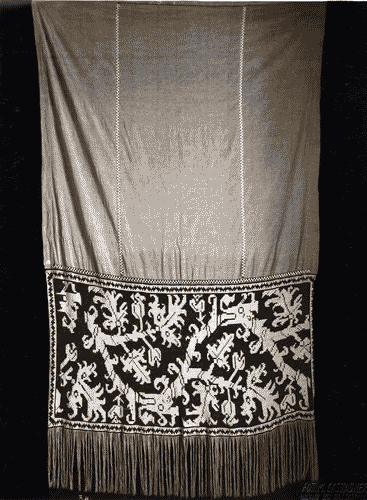 Image for II Biennale - Sezione pugliese - Tenda con ricamo di Lina Sforza Bacino