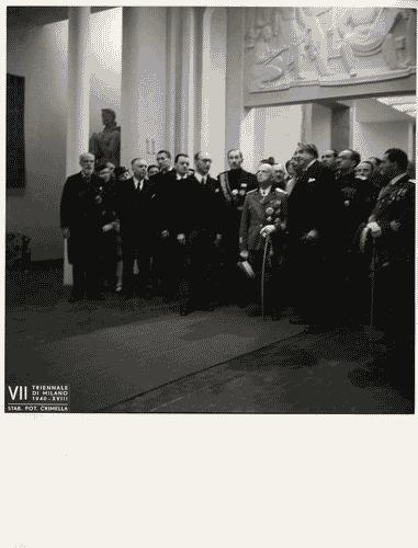 Image for VII Triennale - Inaugurazione - Visita del re d'Italia, Vittorio Emanuele III di Savoia - Giuseppe Bottai - Giuseppe Bianchini