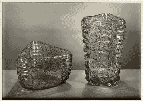 Image for VI Triennale - Galleria delle arti decorative e industriali - Vasi di vetro "autunno gemmato"