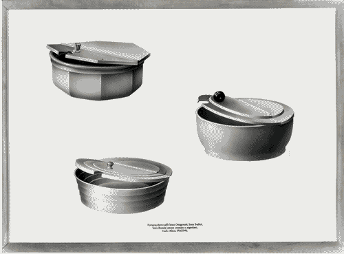 Image for XVI Triennale - Primo ciclo - La sistemazione del design - Paesaggio casalingo - Riproduzione di disegno di oggetti della ditta Alessi