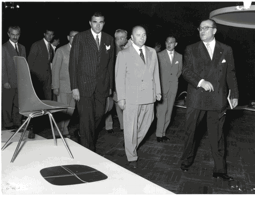 Image for X Triennale - Visita del Presidente del Consiglio dei Ministri, on. Mario Scelba - Ivan Matteo Lombardo - Carlo De Carli