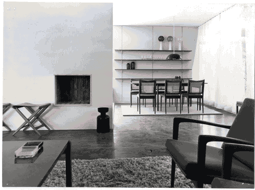 Image for XI Triennale - Parco Sempione - Mostra internazionale dell'abitazione - Alloggio svedese - Soggiorno e zona pranzo - Gustaf Rosenberg