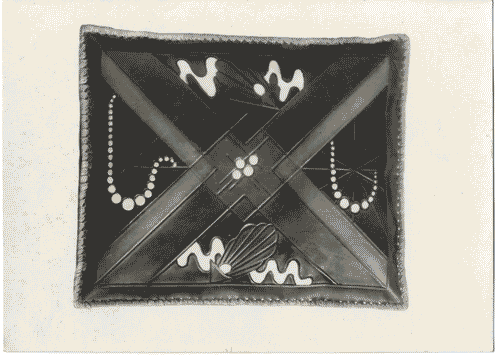 Image for IV Triennale - I Galleria dell'arredamento - Salotto per musica - Cuscino di cuoio bulinato