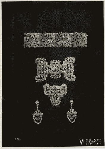 Image for VI Triennale - Sezione dell'E.N.A.P.I. - Gioielli - Parure in pietre chimiche