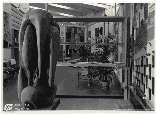 Image for X Triennale - Francia - René Herbst - Hervé de Looze - Scultura in legno "le château des larmes" - François Stahly