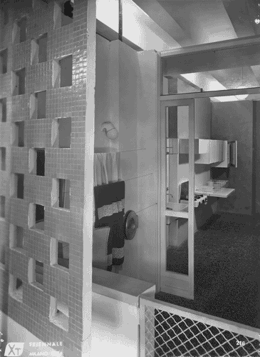 Image for X Triennale - Mostra della casa - Alloggio INCIS A - Esterno della cucina- Piero Bottoni - Leonardo Fiori - Augusto Piccoli