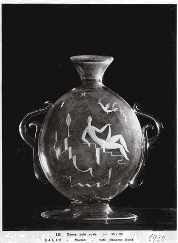 Image for Vaso in vetro inciso nella galleria dei vetri