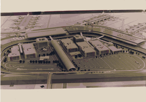Image for La città temporanea - Aeroporti - Piano di sviluppo dell'aeroporto Leonardo da Vinci al 2005 - Modello in scala