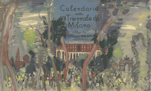 Image for Calendario della VII Triennale Milano, pieghevole
