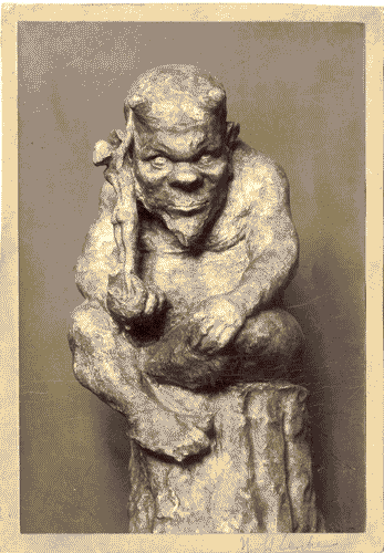 Image for I Biennale - Mostra di bozzetti per figurini e per scene di teatro - Statuetta in bronzo "il segreto del Trold" di H. St. Lerche