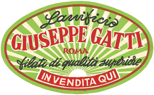 Image for Bozzetto per vetrofania "Lanificio Giuseppe Gatti Roma. Filati di qualità superiore. In vendita qui"