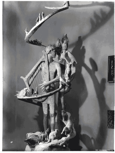 Image for "Orfeo", statua in gesso