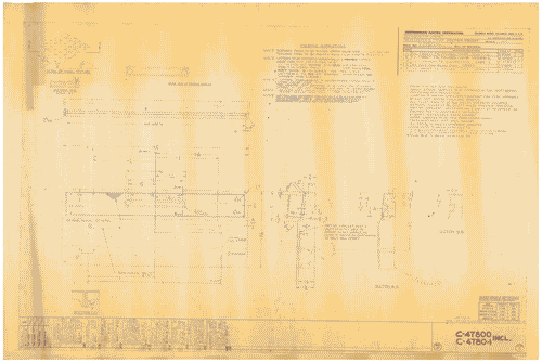 Image for Mostra internazionale dell'Industrial Design. Progetto frigorifero tipo Custom della Westinghouse. Dettagli cassetto carne e frutta. Annotazioni manoscritte