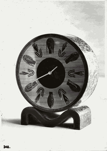 Image for V Triennale - Arti decorative e industriali - Sala dell'E.N.A.P.I. - Mobili e oggetti di legno - Orologio di legno intarsiato